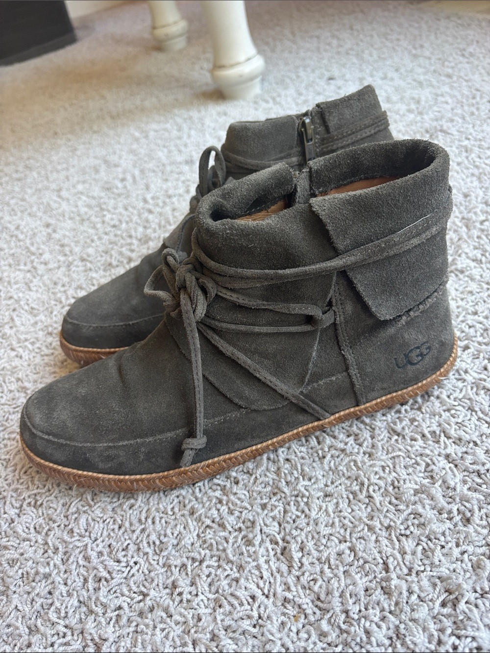 UGG Women’s Suede Chukka Boots in Charcoal 8.5
